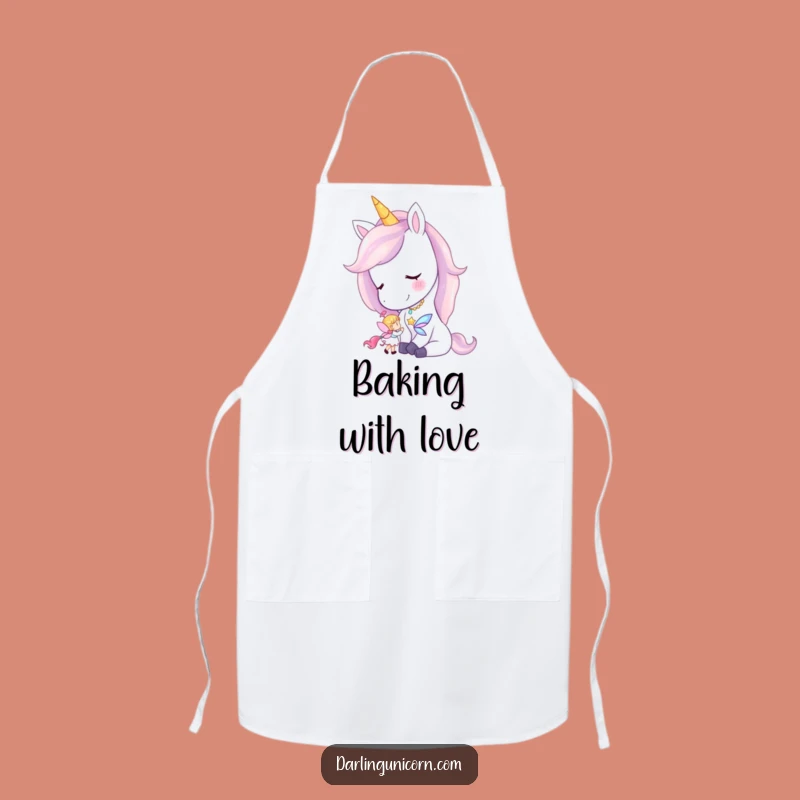 Funny Unicorn Fairy Nuzzle Apron - Cook with Gentle Magic & Whimsy