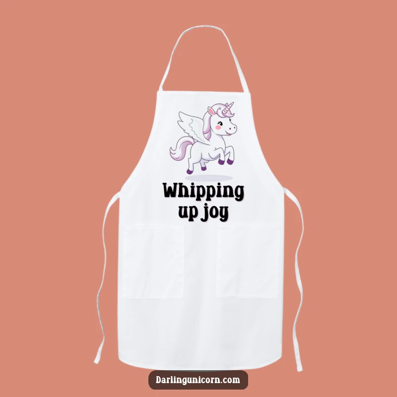 Funny Happy Unicorn Apron: Galloping Wings, Magical Kitchen Wear Gift