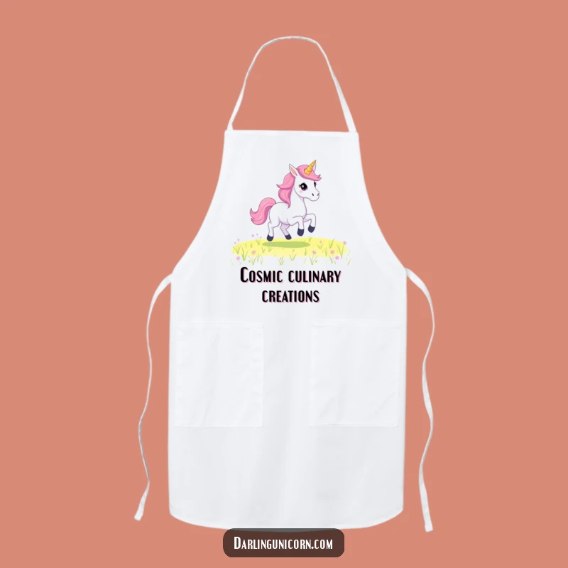Funny Starry Unicorn Apron - Galloping Chef Magic, Perfect Kitchen Gift!