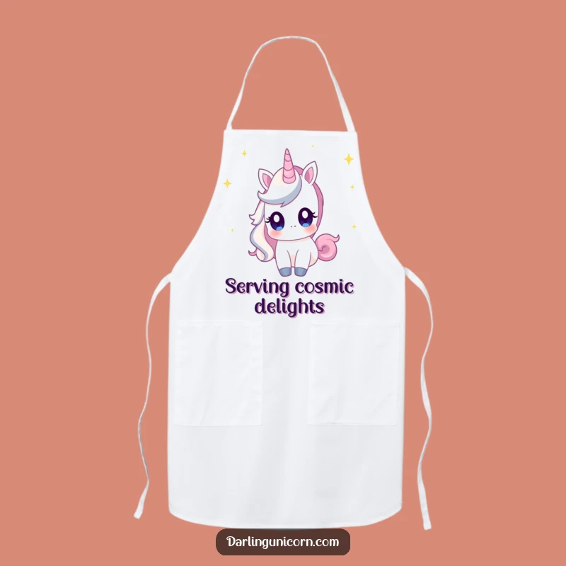 Funny Unicorn Star Gazing Apron: Cook Under a Sky of Dreams