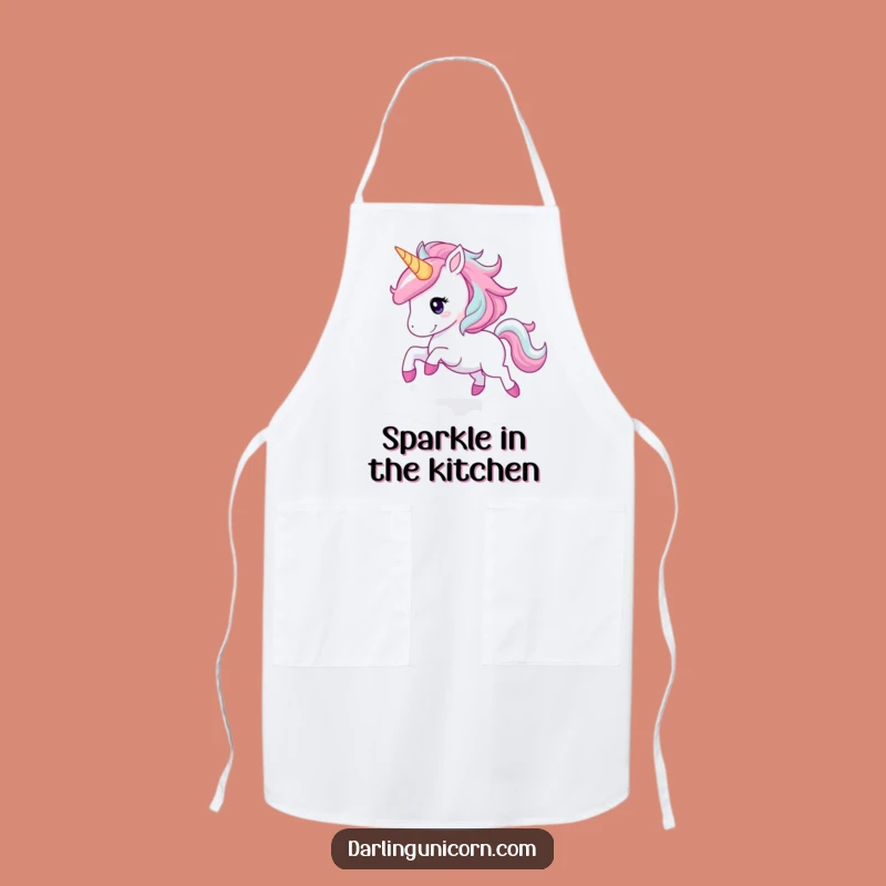 Funny Unicorn Galloping Apron: Hilarious Magical Kitchen Apron, Perfect Gift