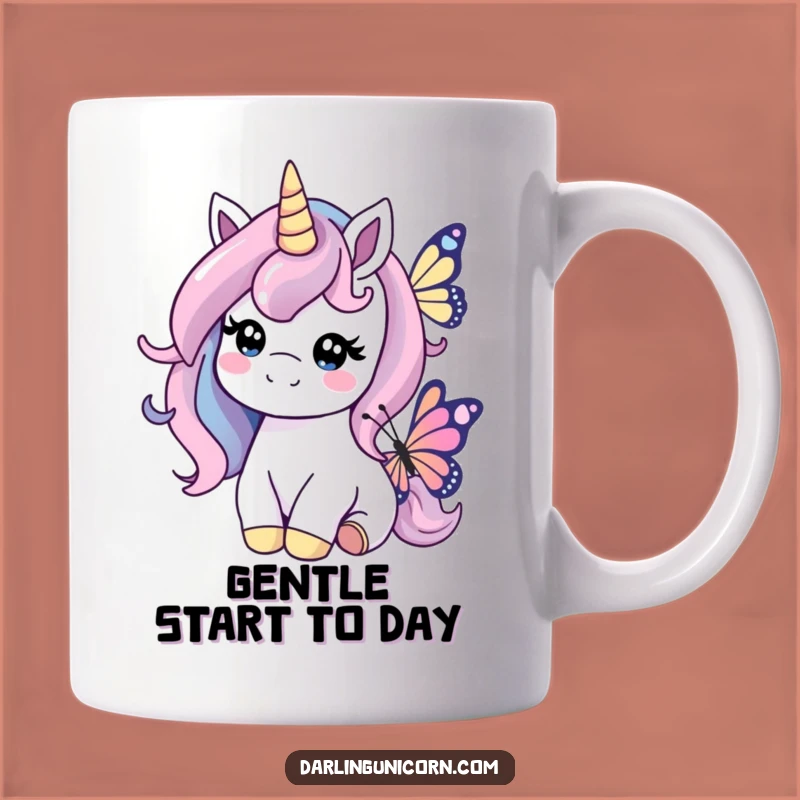 Funny Kind Unicorn Butterfly Mug: Gentle Magic, Sweet Gift for Kindness