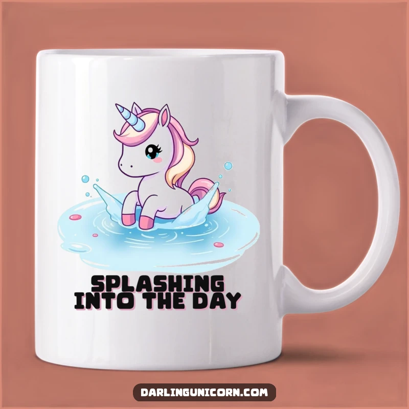 Funny Unicorn Pond Splash Mug: A Refreshing Gift for Playful Souls