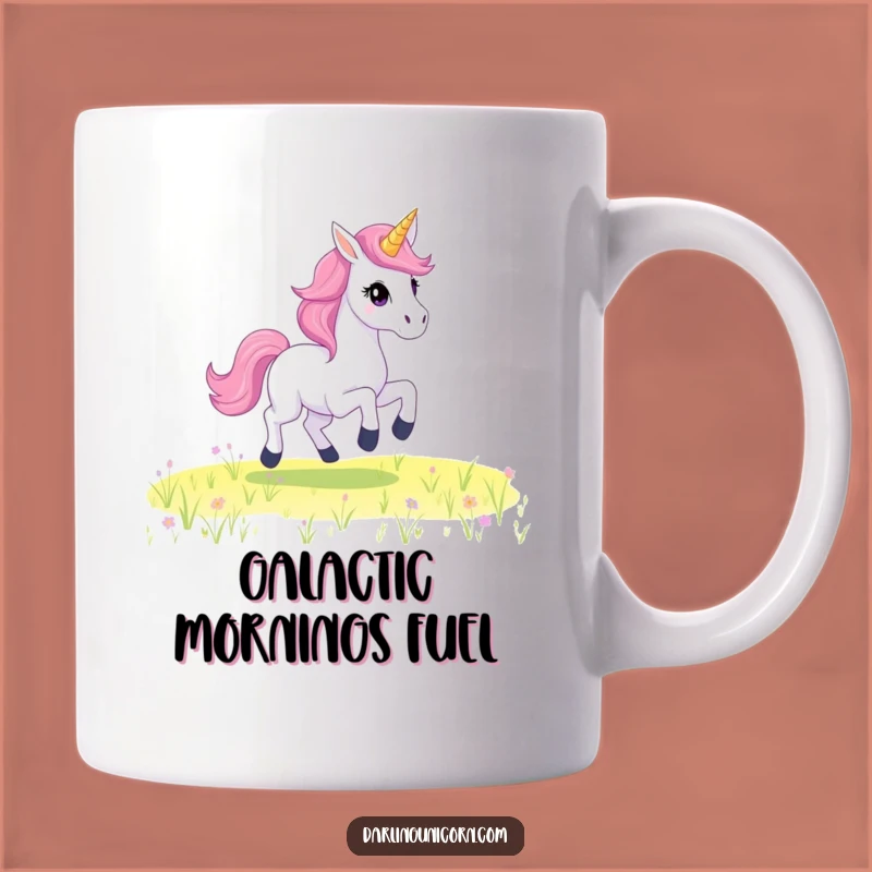 Funny Starry Unicorn Mug - Galloping Magic, Perfect Whimsical Gift!