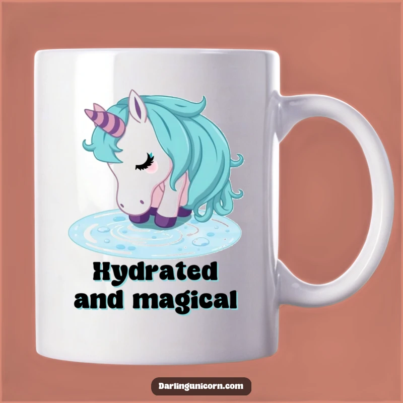 Funny Unicorn Refreshed Stream Mug: Peaceful Hydration Gift for a Calm Morning