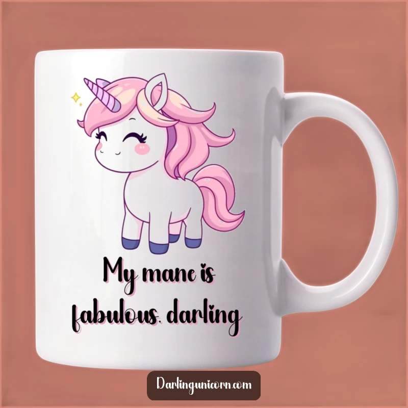 Funny Joyful Unicorn Mane Toss Mug: A Perfect Enchanting Gift for Unicorn Lovers