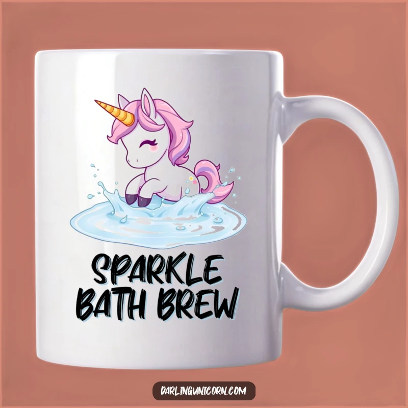 Funny Unicorn Splash Mug - Playful Magic Puddle, Joyful Funny Gift for Fun Lovers