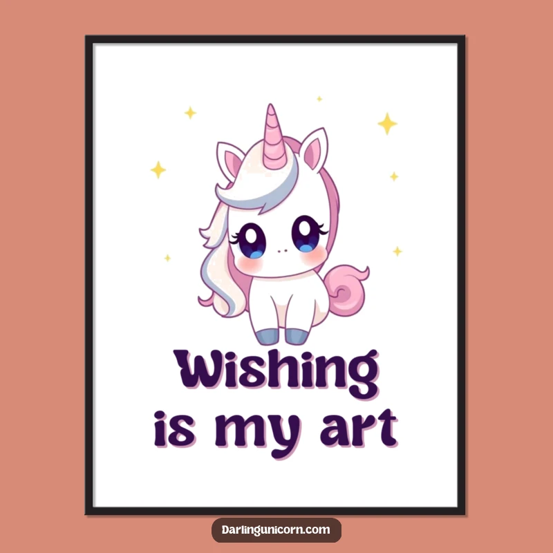 Funny Unicorn Star Gazing Poster: Bring Night Sky Wonder to Your Walls