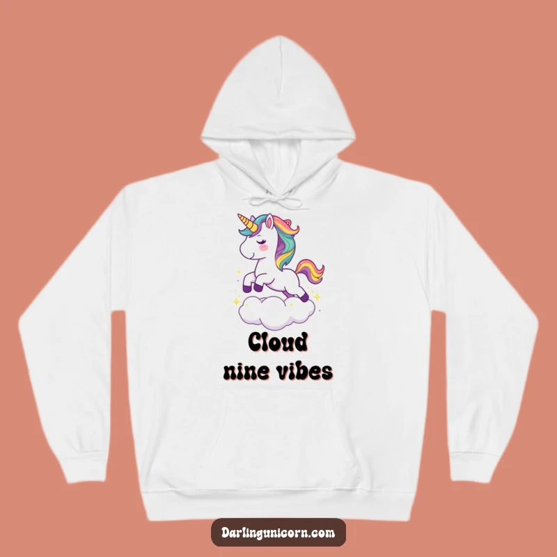 Funny Unicorn Rainbow Hoodie - Cozy Cloud Leap Sweatshirt Gift