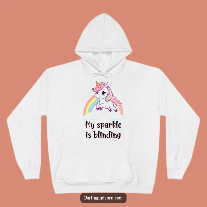Cozy Funny Unicorn Rainbow Leap Hoodie: Warm & Cheerful Fantasy Gift for All
