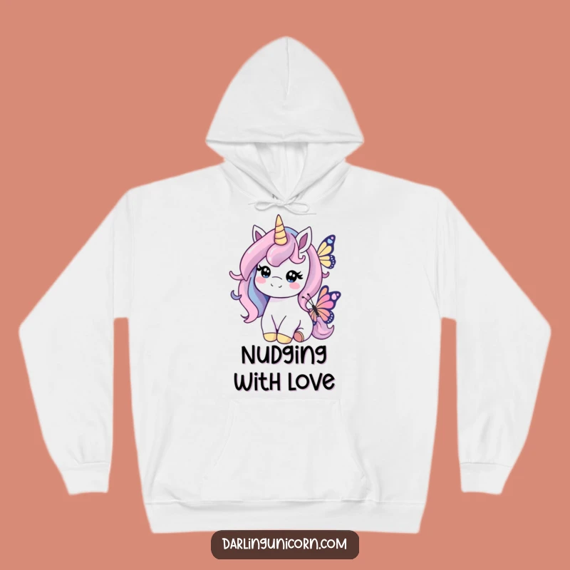 Funny Kind Unicorn Butterfly Hoodie: Cozy Warmth, Gentle Comfort Gift