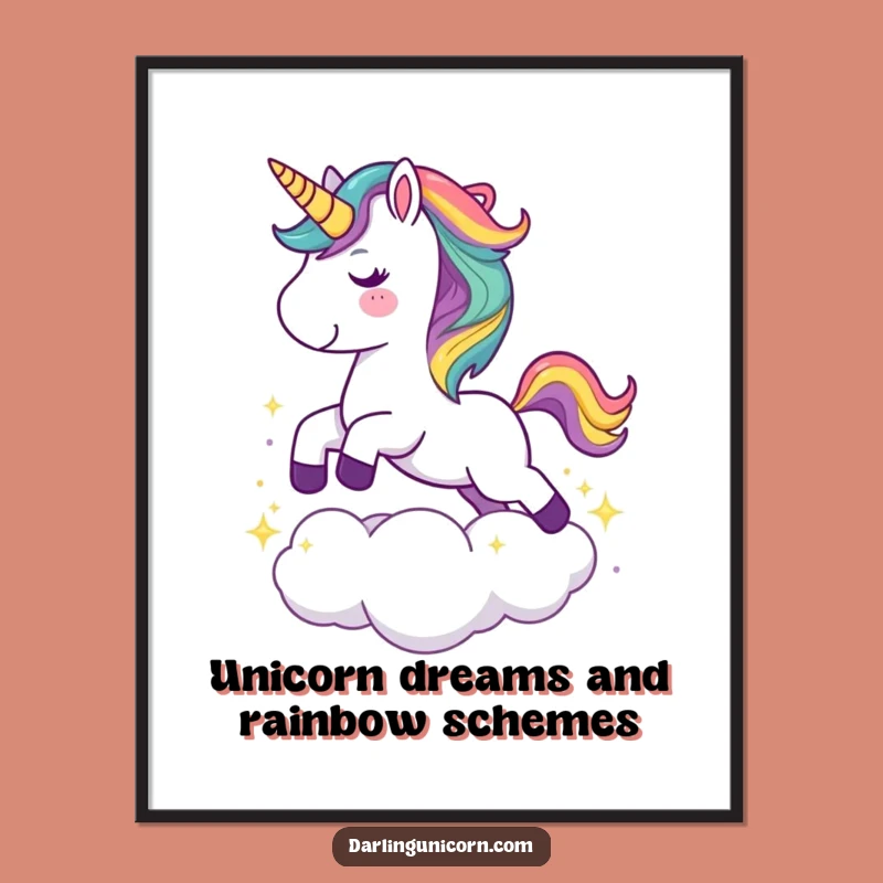 Free Printable Unicorn Wall Art - Magical Downloadable Decor for Dreamy Spaces