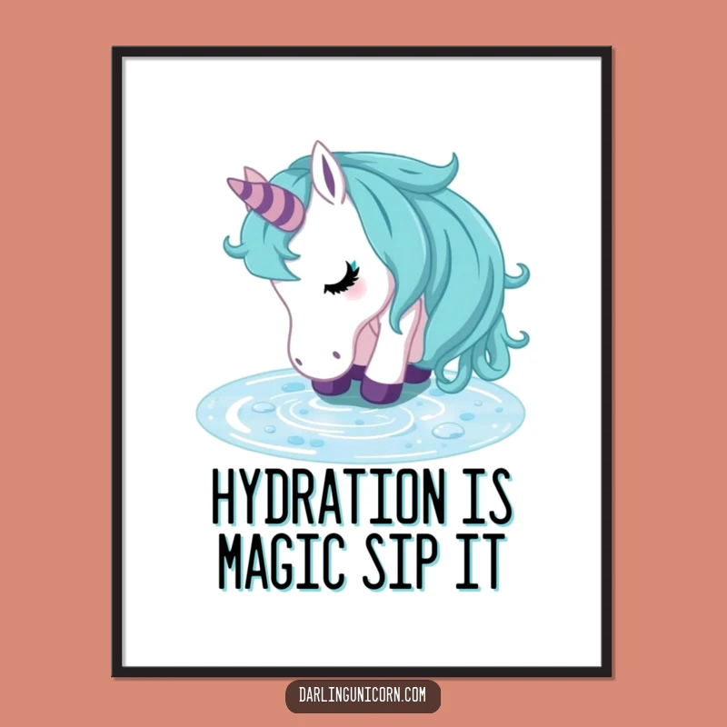 Free Printable Wall Art: Refreshed Unicorn Serenity Decor Downloadable Art