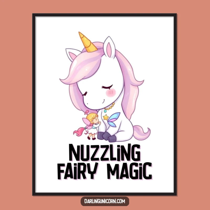 Funny Free Printable Wall Art: Unicorn & Fairy Friendship, Enchanting Downloadable Decor!