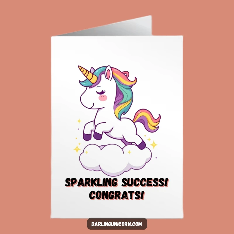 Free Printable Unicorn Congrats Card - Magical Downloadable Gift for Celebrations