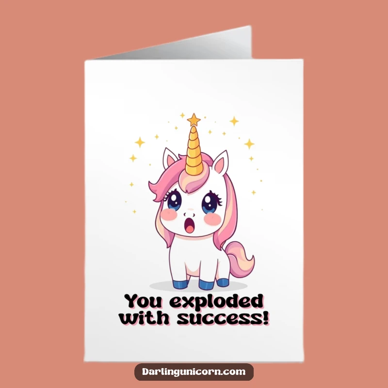 Free Printable Stardust Unicorn Congrats Card - Hilarious Downloadable Gift for Achievement