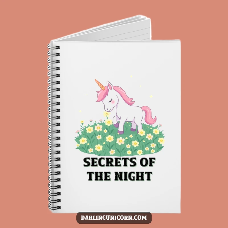 Funny Unicorn Moonflower Notebook: Gentle Nuzzle, Dreamy Journal Gift