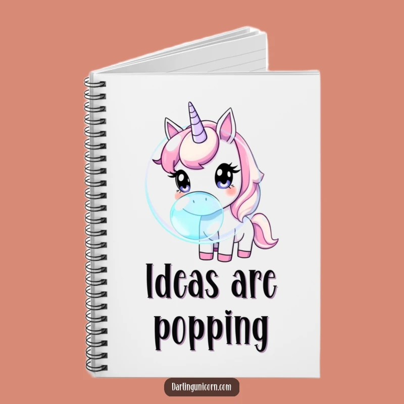 Funny Unicorn Notebook: Curious Bubble Adventure, Whimsical Journal Gift
