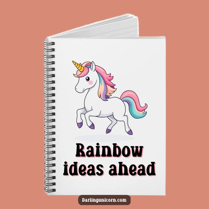 Funny Unicorn Rainbow Notebook: Majestic Journal, Perfect For Notes
