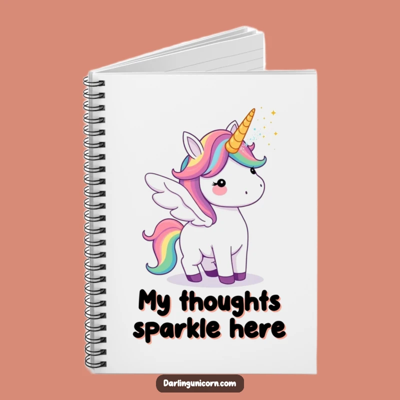 Funny Unicorn Rainbow Wings Notebook: Jot Down Your Magical, Hilarious Thoughts