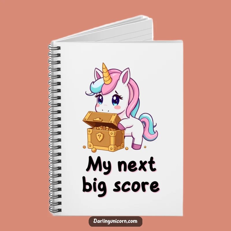 Funny Unicorn Treasure Notebook - Record Your Magical Discoveries