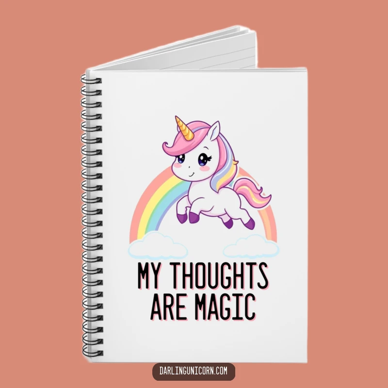 Funny Unicorn Rainbow Leap Notebook: Cheerful Journal for Magical Ideas