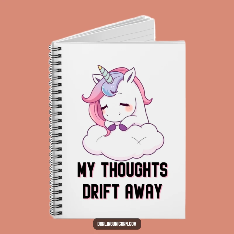 Dreamy Funny Unicorn Cloud Sigh Notebook: Journal Your Bliss, Perfect Gift for Writers