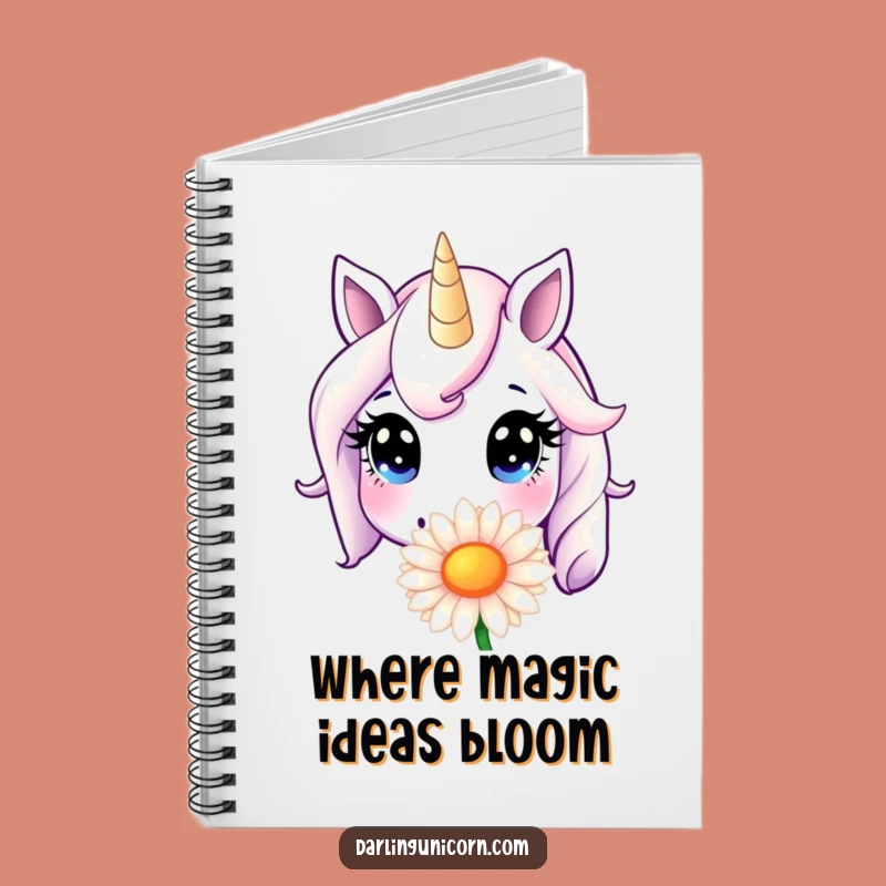 Funny Unicorn Daisy Sniff Notebook: Jot Down Ideas, Innocent Eyes Journal, Great Funny Gift