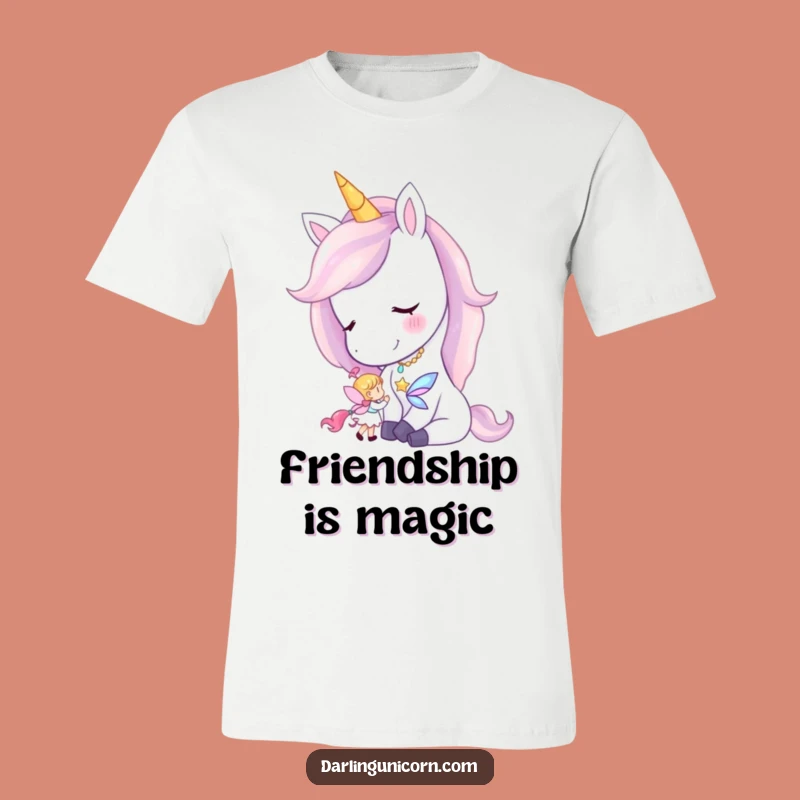Funny Unicorn Fairy Nuzzle T-Shirt - Embrace Gentle Magic & Friendship