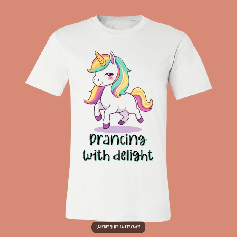 Funny Unicorn Joy T-Shirt: Prance with Rainbow Magic, Great Funny Gift