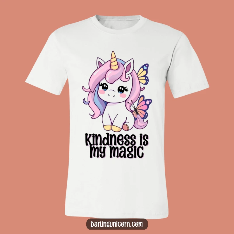 Funny Kind Unicorn Butterfly T-Shirt: Wear Your Heart, Gentle Style Gift