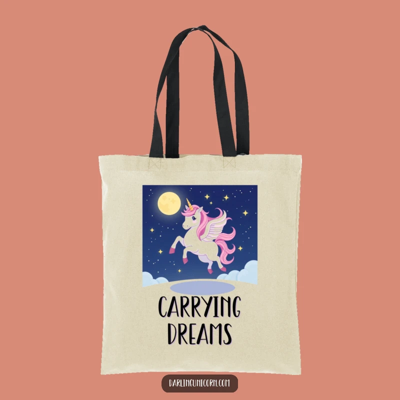 Funny Unicorn Pirouette Tote Bag: Carry Wobbly Magic Anywhere