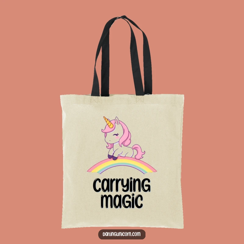 Funny Unicorn Rainbow Tote Bag: Carry Magic, Perfect Funny Gift for Essentials