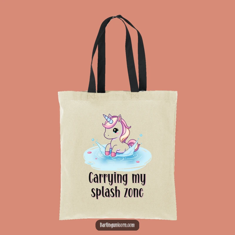 Funny Unicorn Pond Splash Tote: Carry Your Refreshing Smiles Everywhere