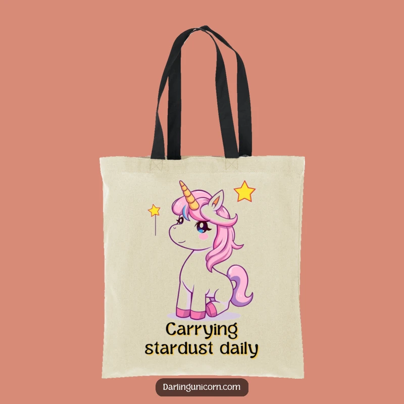 Funny Unicorn Tote Bag - Magical Star Catcher Design, Practical Funny Gift