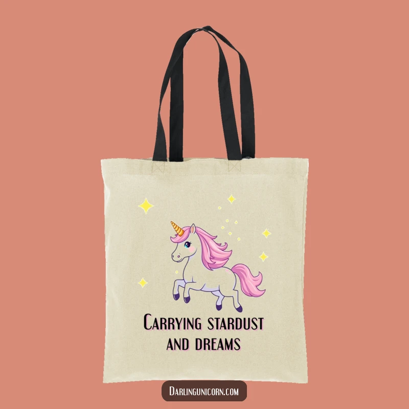 Funny Majestic Unicorn Starry Sky Tote Bag - Celestial Adventure Gift