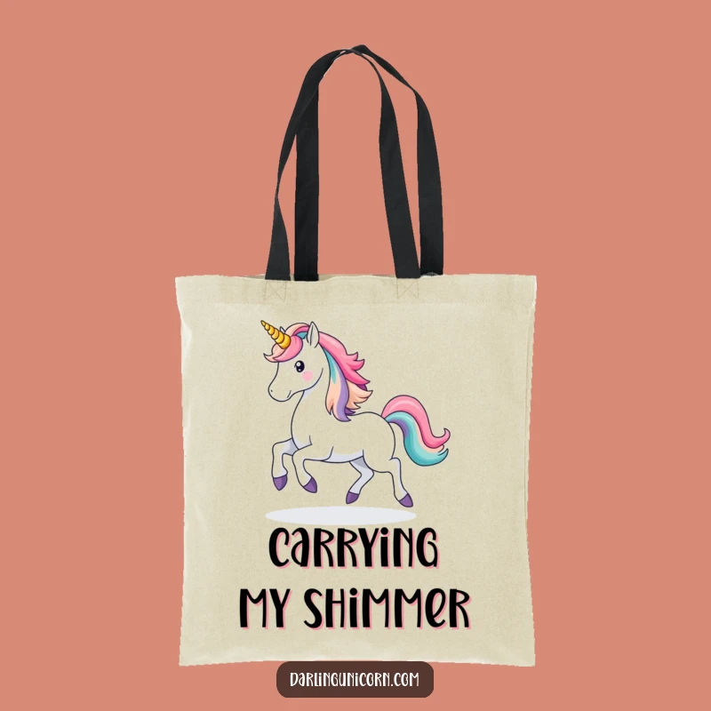 Funny Unicorn Rainbow Tote Bag: Majestic Magic Accessory, Perfect Gift