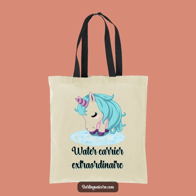 Funny Unicorn Refreshed Stream Tote Bag: Carry Peace & Magic Everywhere